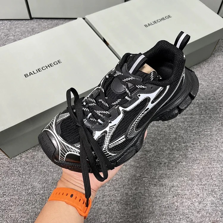 Parisian retro distressed dad shoes