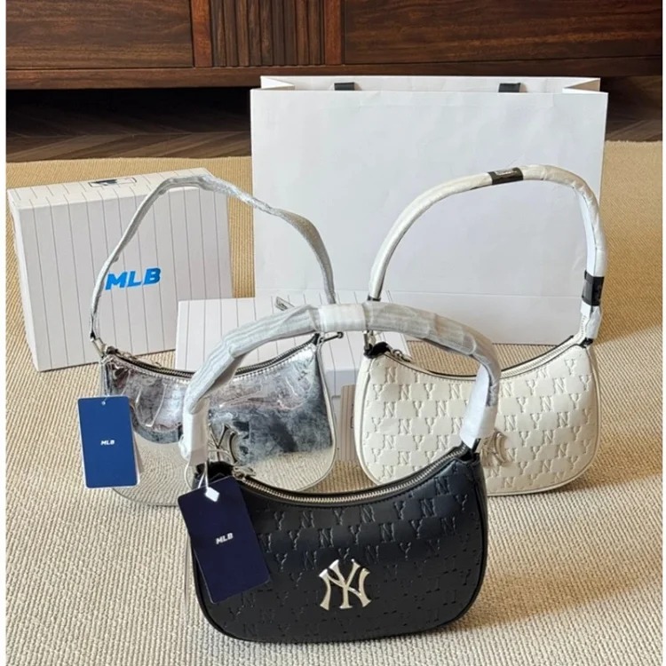 Actual shot of one-to-one Korean MLB canvas NY light luxury dumpling bag ❗️❗️Original original Guangzhou high version! All three standards are complete❗️If you don’t have money, you still ha