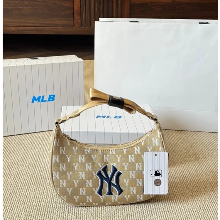 Actual shot of one-to-one Korean MLB canvas NY light luxury dumpling bag ❗️❗️Original original Guangzhou high version! All three standards are complete❗️If you don’t have money, you still ha
