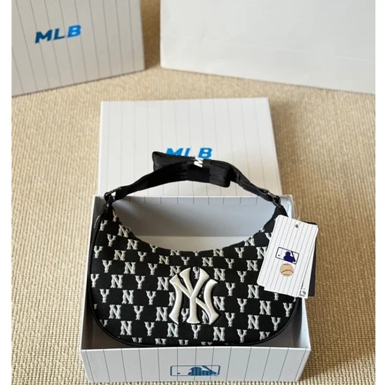 Actual shot of one-to-one Korean MLB canvas NY light luxury dumpling bag ❗️❗️Original original Guangzhou high version! All three standards are complete❗️If you don’t have money, you still ha