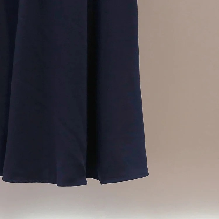 SP's new summer style French daughter-in-law style pleated stand-up collar vest fake two-piece long waist dress for women
