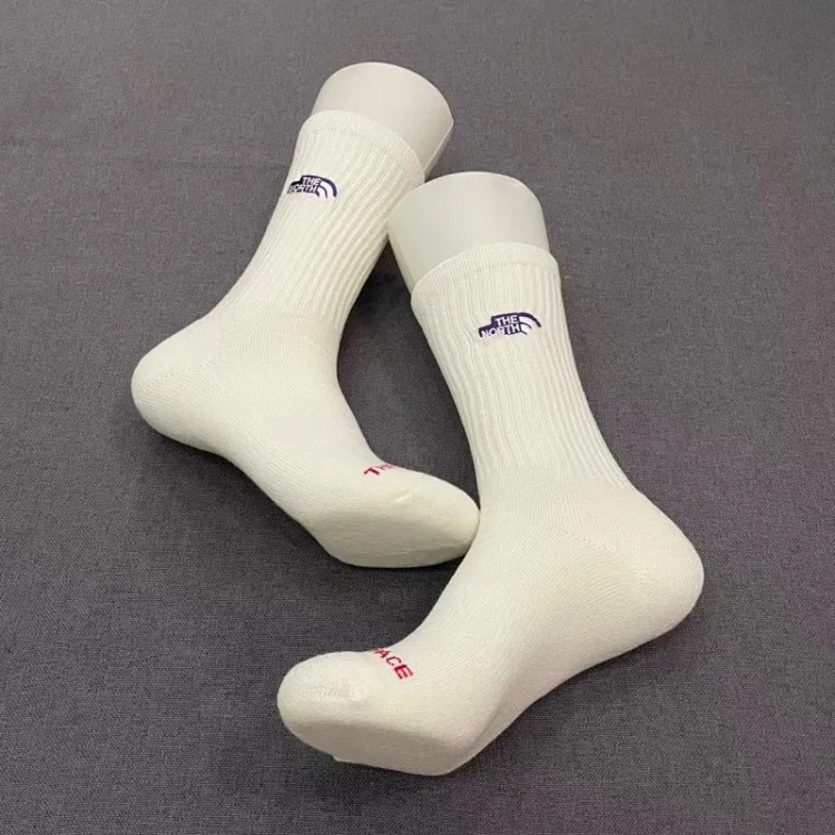 Male and female couples thickened long towel socks purple label sports trendy brand skateboard socks