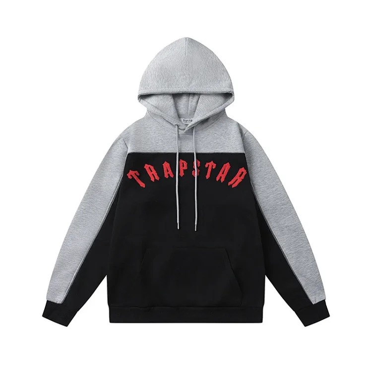 Rainbow Red Thread Black Tiger Head Towel Embroidered Velvet Hoodie(pic2) Rainbow Red Thread Black Tiger Head Towel Embroidered Velvet Hoodie