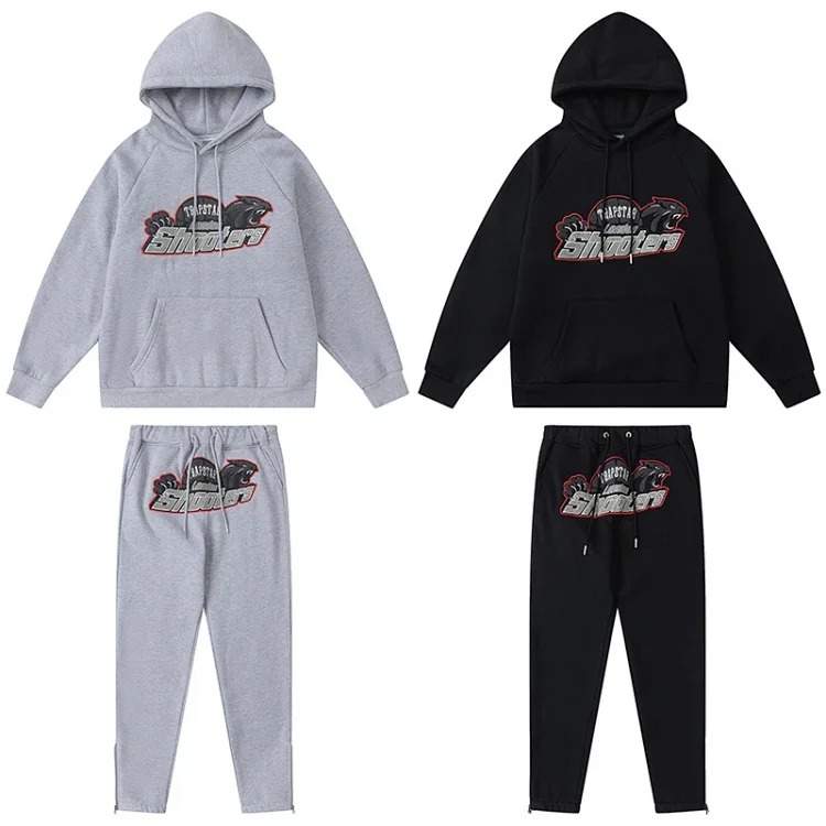 Rainbow Red Thread Black Tiger Head Towel Embroidered Velvet Hoodie(pic31) Rainbow Red Thread Black Tiger Head Towel Embroidered Velvet Hoodie