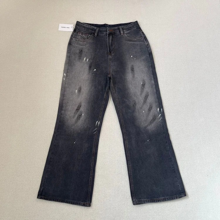 AC3D printed ne oil paint palette straight jeans full series set