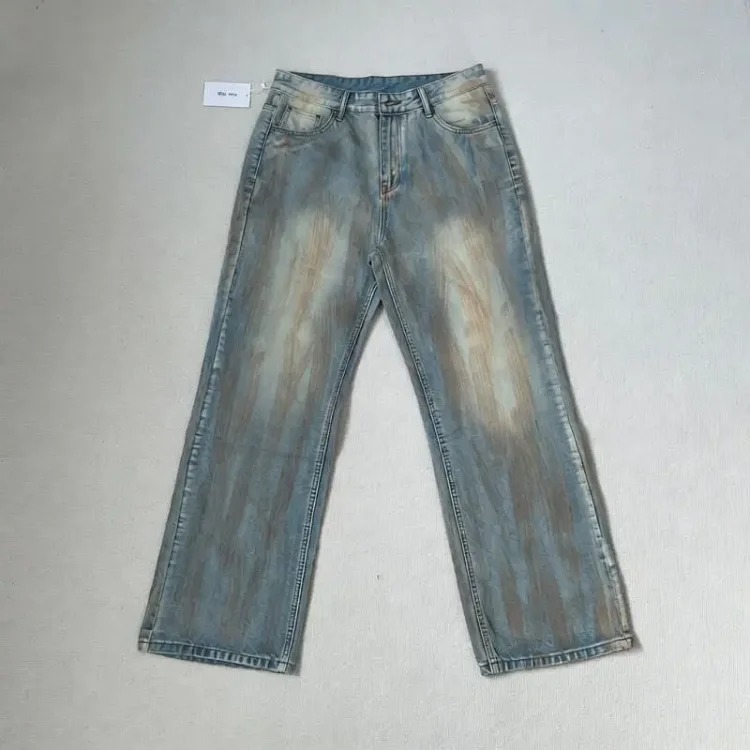 AC3D printed ne oil paint palette straight jeans full series set