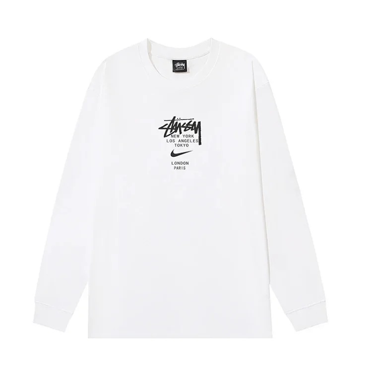 Beizi S letter print 2-color series long sleeves
