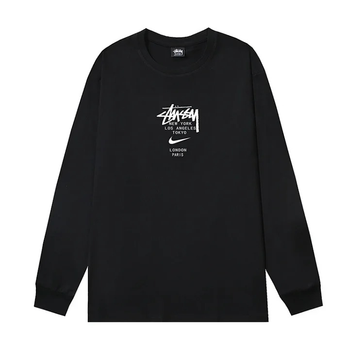 Beizi S letter print 2-color series long sleeves