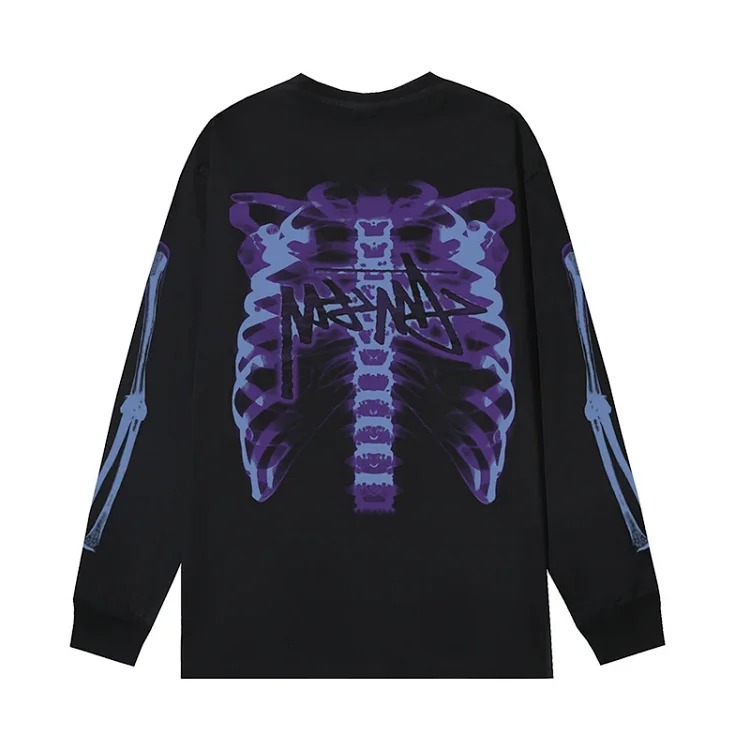 Beizi S letter print 2-color series long sleeves