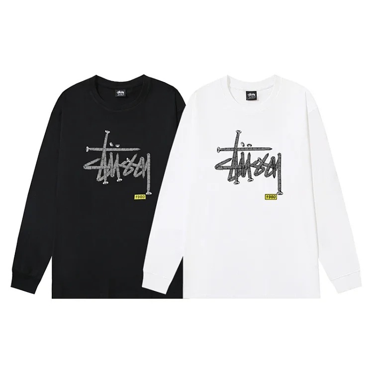 Beizi S letter print 2-color series long sleeves