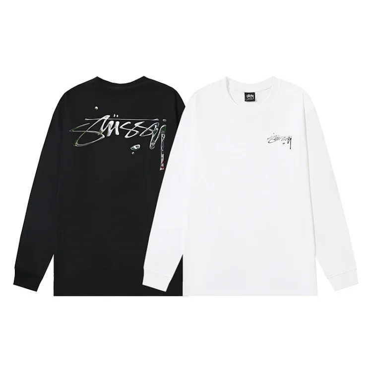 Beizi S letter print 2-color series long sleeves