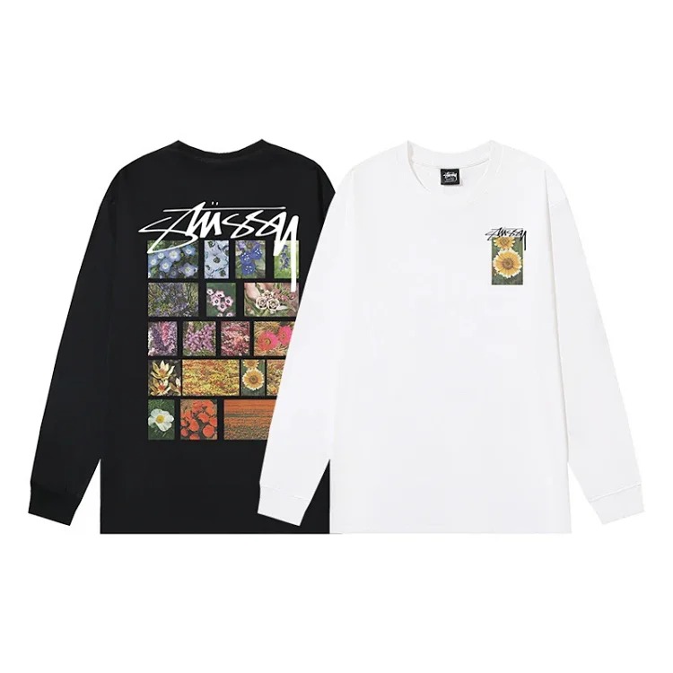 Beizi S letter print 2-color series long sleeves