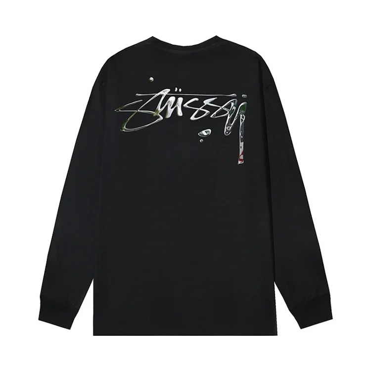 Beizi S letter print 2-color series long sleeves