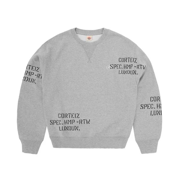 Corteiz American Hip-Hop Street Dance Embroidered Letter Knit Sweatpants Men's Trendy Sports Casual Suit