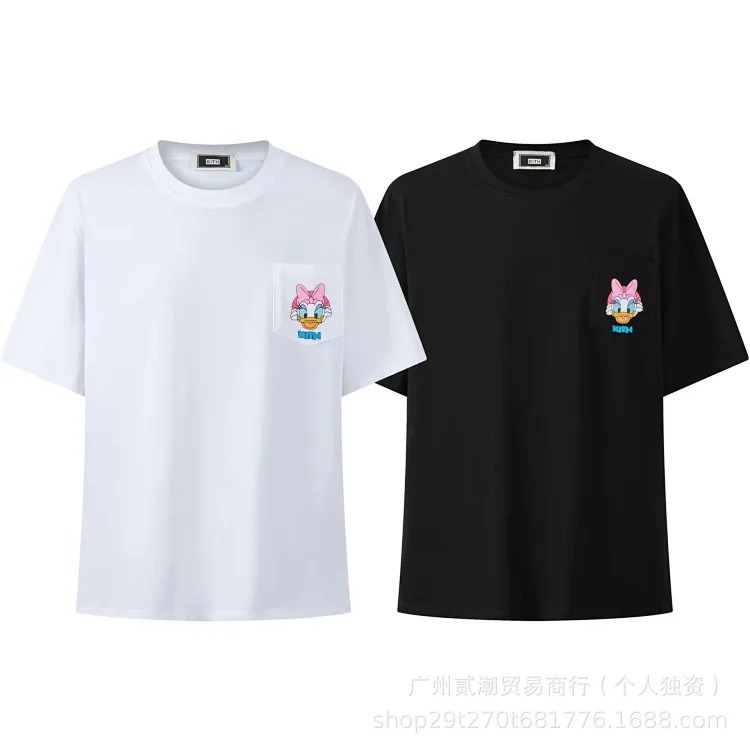 European and American trendy brand kitth new cartoon animation print casual loose sports short-sleeved T-shirt for men and women