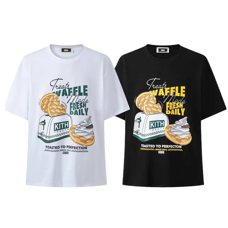 European and American trendy brand kitth new cartoon animation print casual loose sports short-sleeved T-shirt for men and women