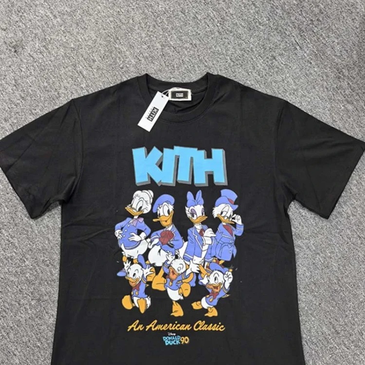 European and American trendy brand kitth new cartoon animation print casual loose sports short-sleeved T-shirt for men and women