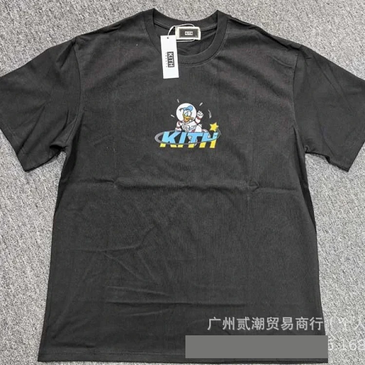 European and American trendy brand kitth new cartoon animation print casual loose sports short-sleeved T-shirt for men and women
