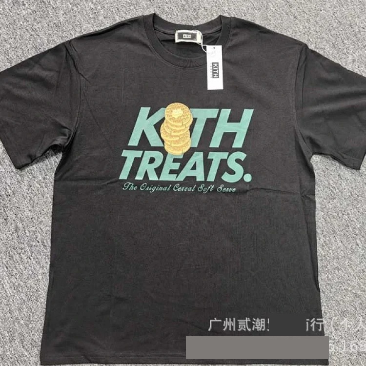 European and American trendy brand kitth new cartoon animation print casual loose sports short-sleeved T-shirt for men and women