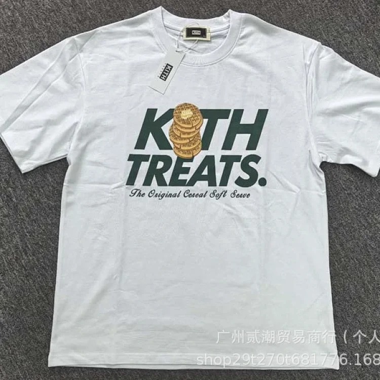 European and American trendy brand kitth new cartoon animation print casual loose sports short-sleeved T-shirt for men and women