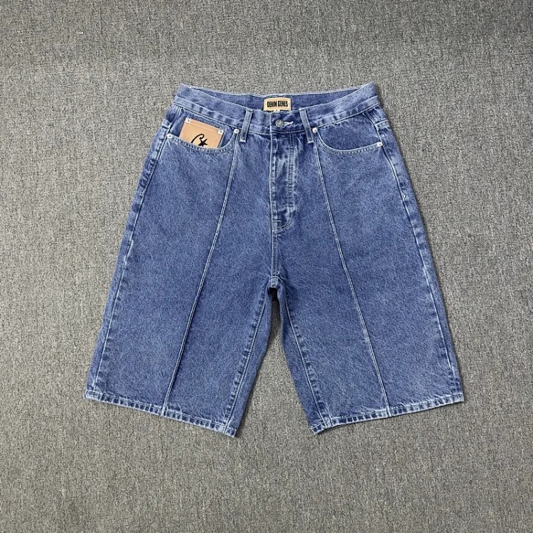 Corteiz Alcatraz Denim Suit High Street Western Denim Jacket Coat Loose Jeans Trendy Brand-XW-1