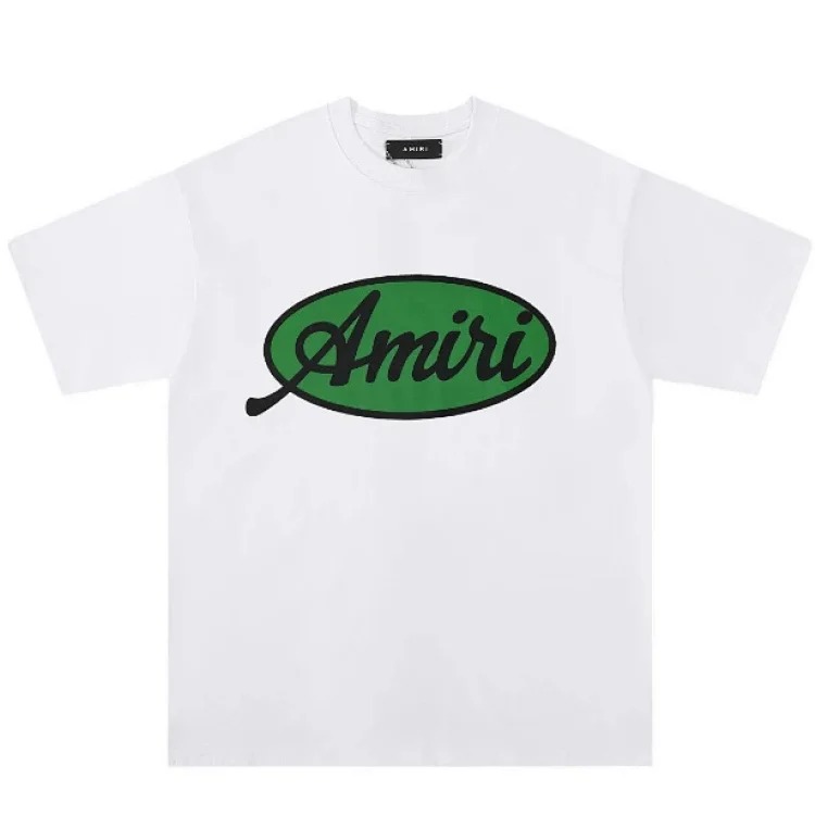 Trendy brand AMI short-sleeved T-shirts for men and women for all seasons, high street printed loose half-sleeves, handsome street T-shirts