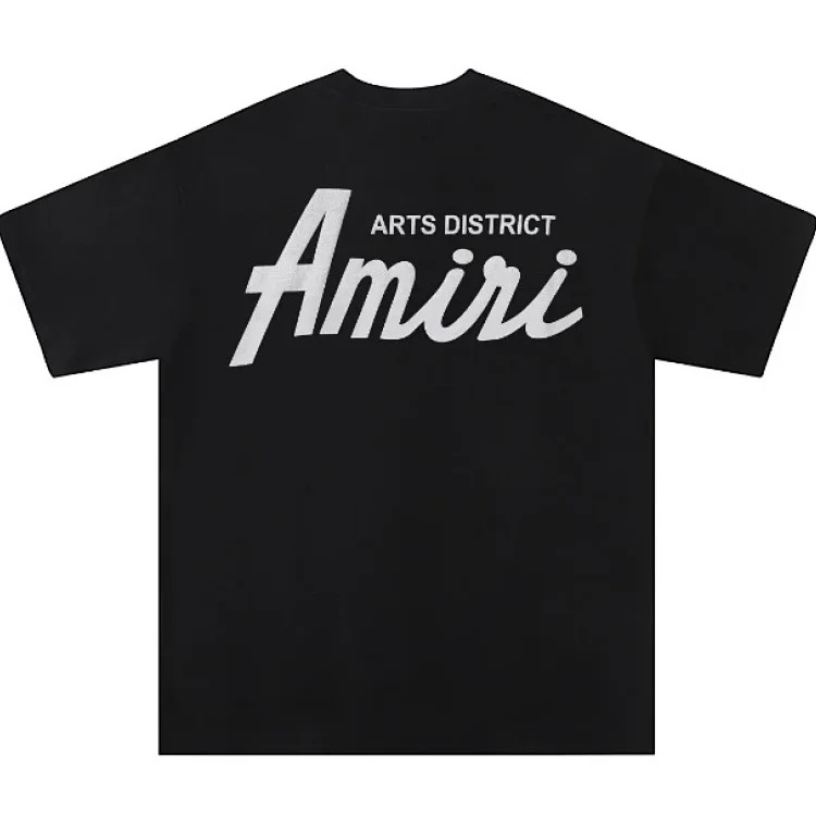 Trendy brand AMI short-sleeved T-shirts for men and women for all seasons, high street printed loose half-sleeves, handsome street T-shirts