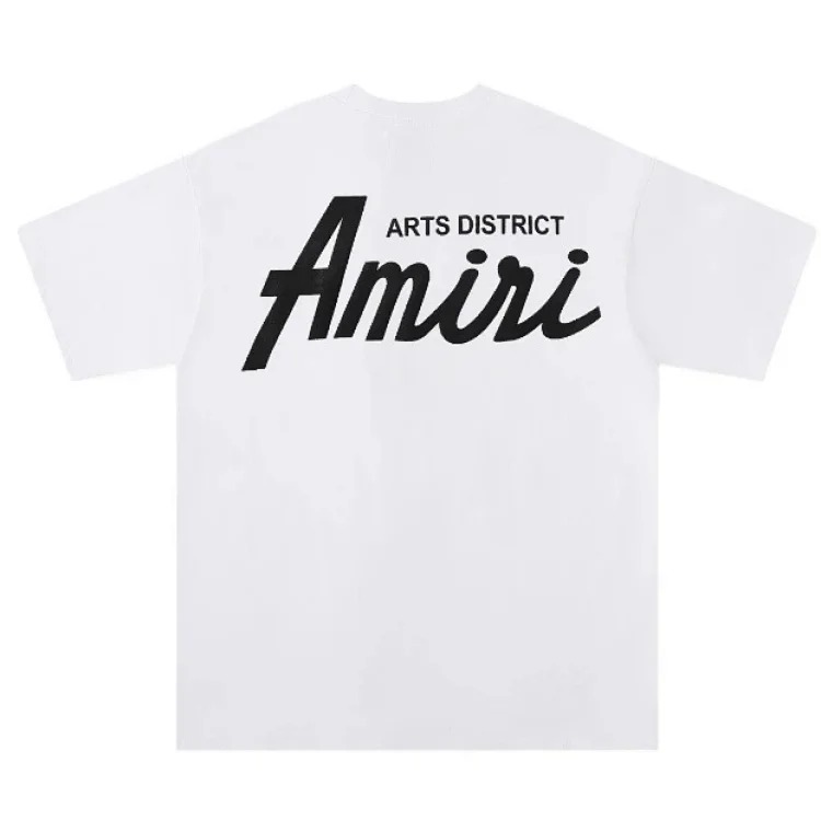 Trendy brand AMI short-sleeved T-shirts for men and women for all seasons, high street printed loose half-sleeves, handsome street T-shirts