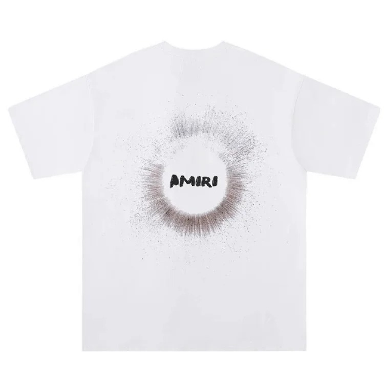 Trendy brand AMI short-sleeved T-shirts for men and women for all seasons, high street printed loose half-sleeves, handsome street T-shirts