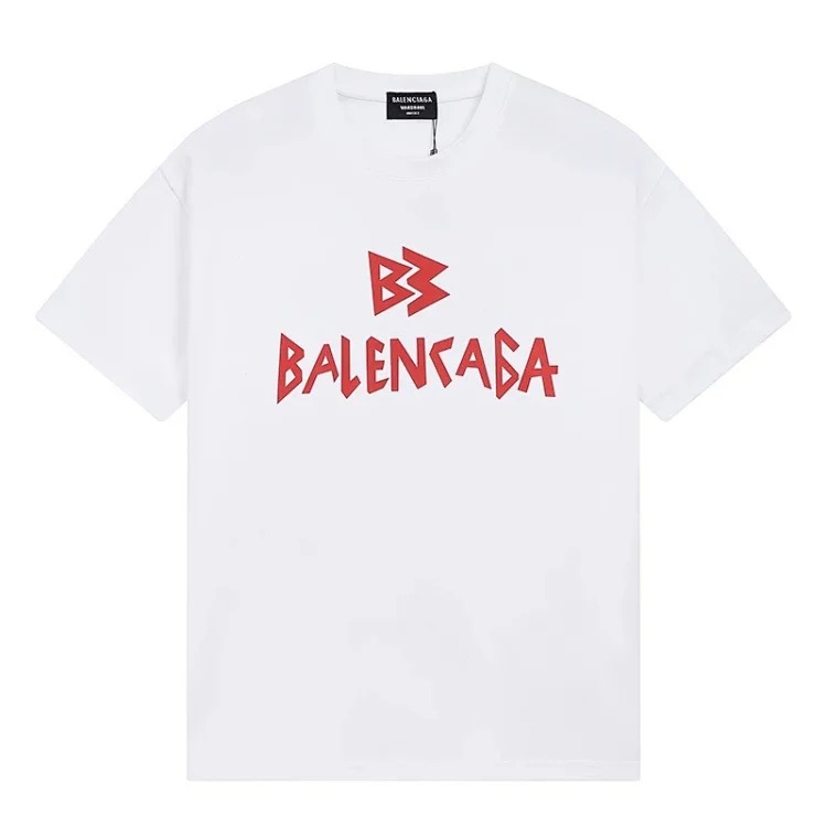 B family T-shirt spring and heavyweight pure cotton short-sleeved T casual versatile men and women the same style