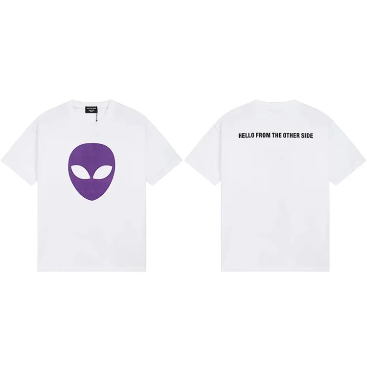 B family T-shirt spring and heavyweight pure cotton short-sleeved T casual versatile men and women the same style