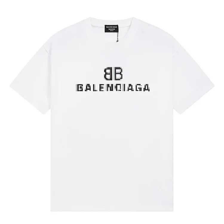 B family T-shirt spring and heavyweight pure cotton short-sleeved T casual versatile men and women the same style