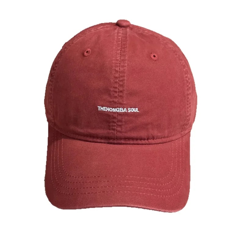 The Hongba Soul American new style embroidered letters brushed cotton baseball cap