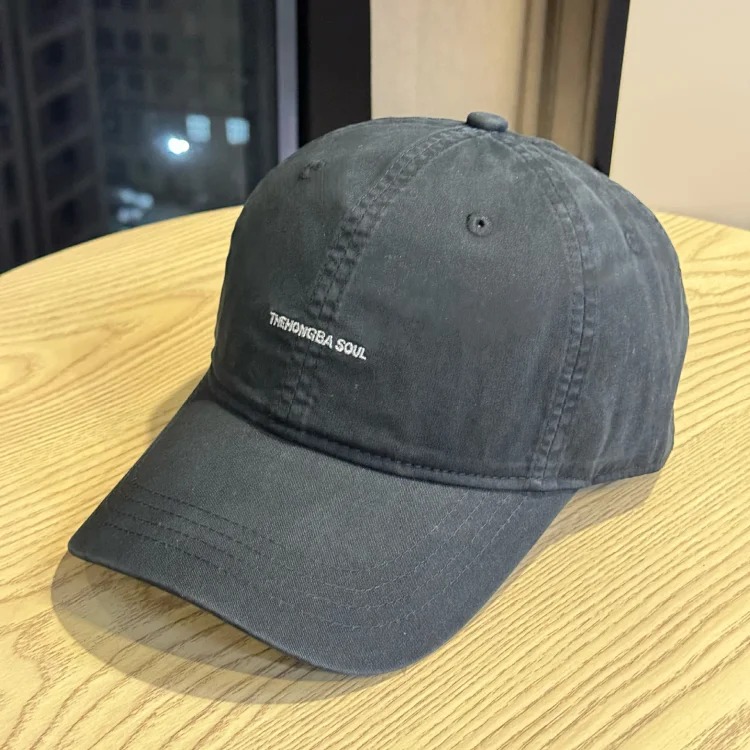 The Hongba Soul American new style embroidered letters brushed cotton baseball cap