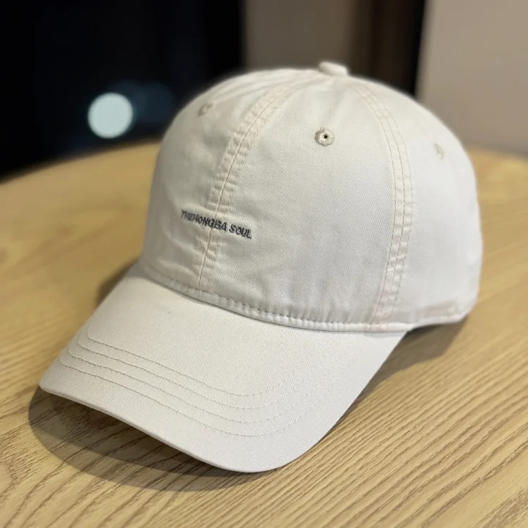 The Hongba Soul American new style embroidered letters brushed cotton baseball cap