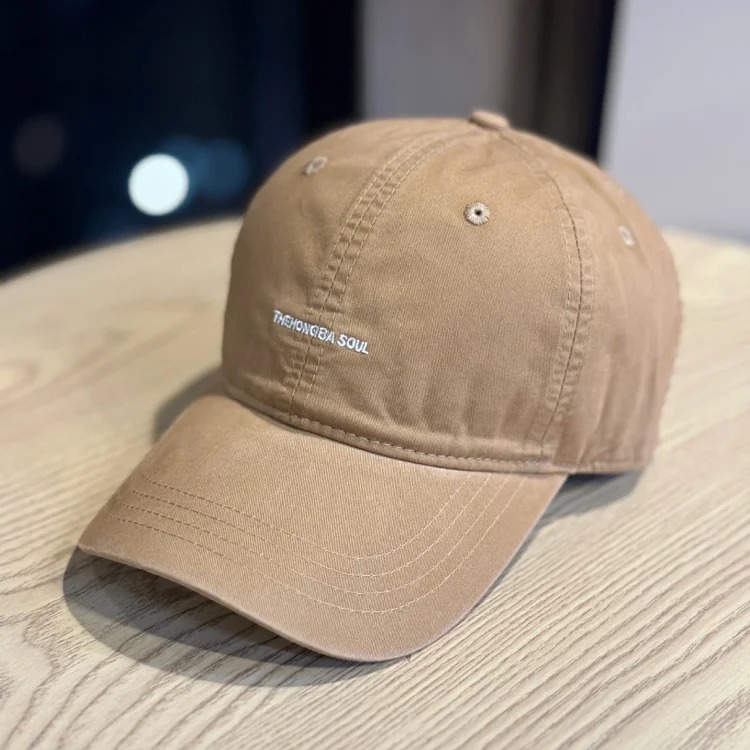 The Hongba Soul American new style embroidered letters brushed cotton baseball cap