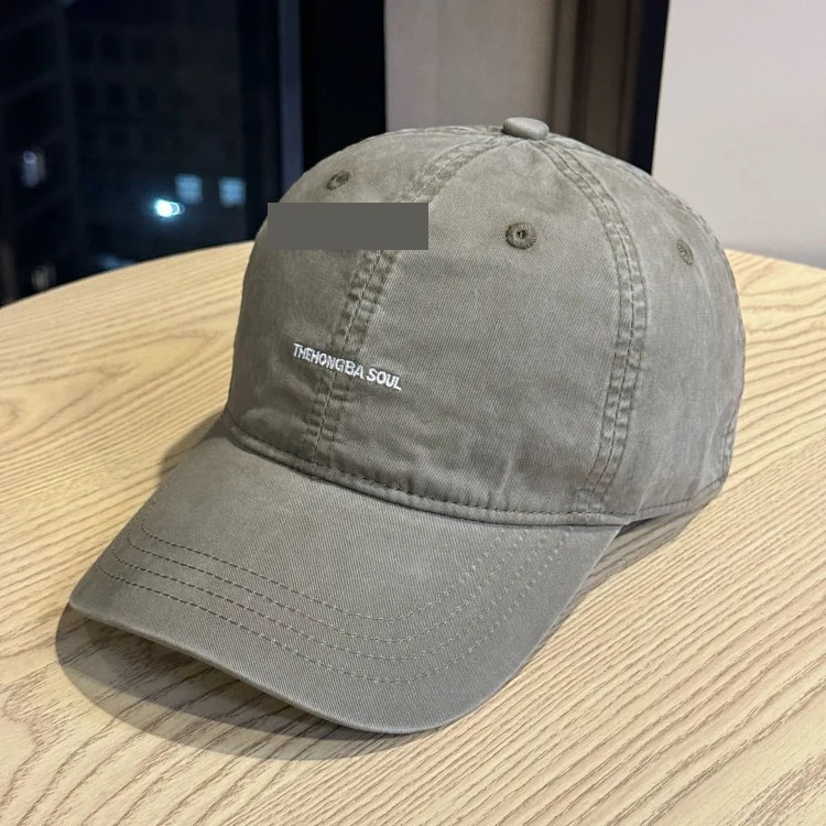 The Hongba Soul American new style embroidered letters brushed cotton baseball cap
