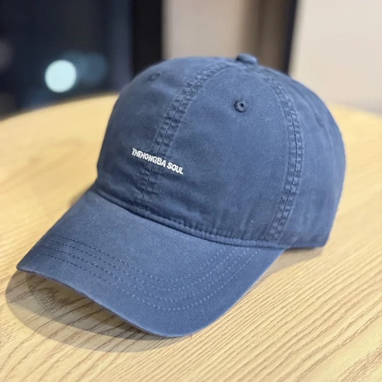 The Hongba Soul American new style embroidered letters brushed cotton baseball cap
