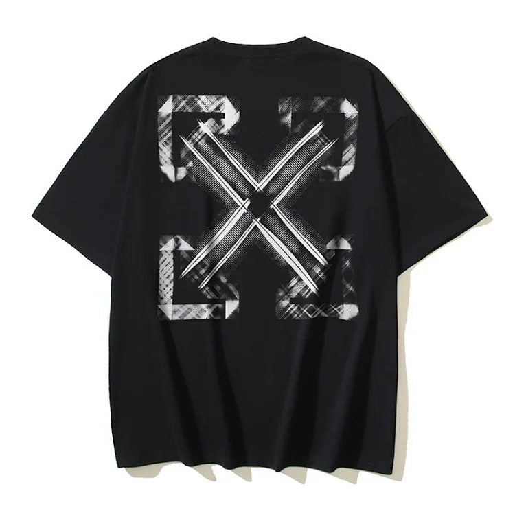 European and American trendy brand OW Bulls basketball short-sleeved loose T-shirt for men and women couples
