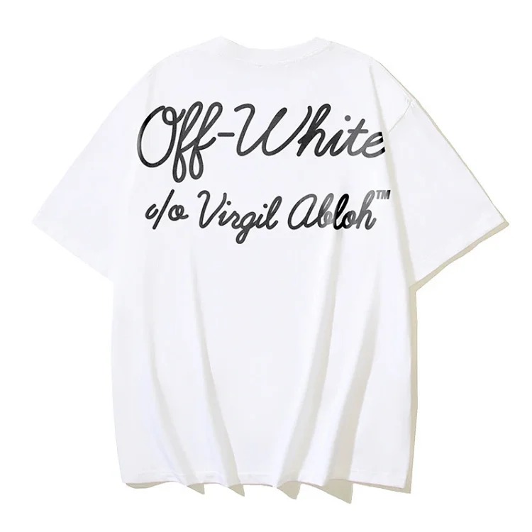 European and American trendy brand OW Bulls basketball short-sleeved loose T-shirt for men and women couples