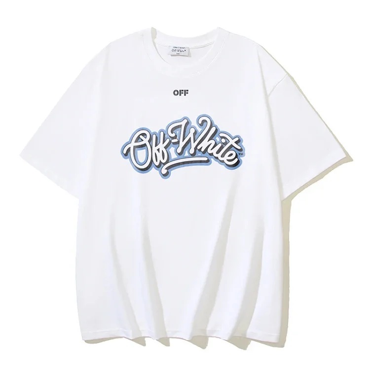 European and American trendy brand OW Bulls basketball short-sleeved loose T-shirt for men and women couples