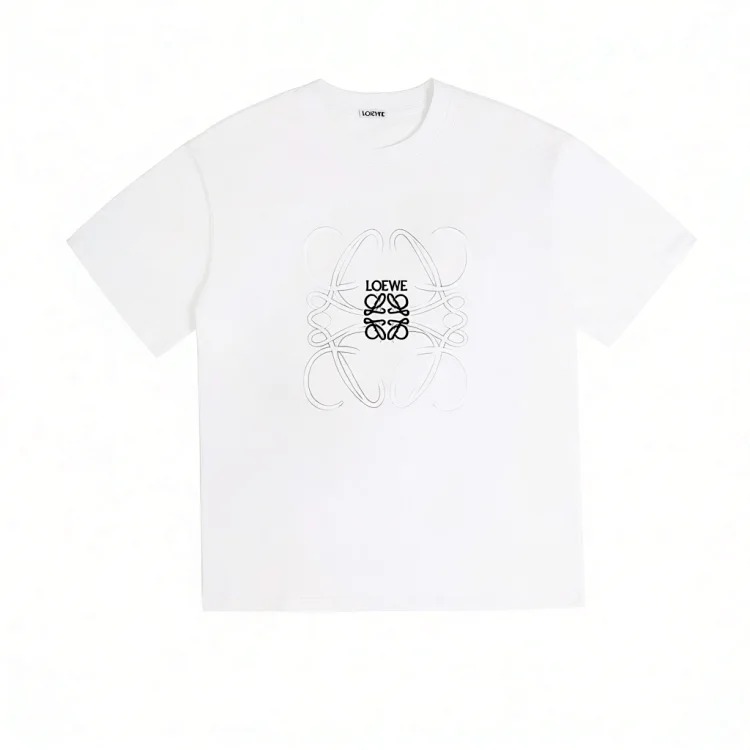 Style for men and women, fashionable and versatile round neck pullover T-shirt, hand-painted splash-ink trendy brand