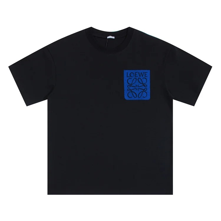 Style for men and women, fashionable and versatile round neck pullover T-shirt, hand-painted splash-ink trendy brand