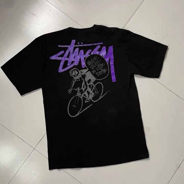 Stussy Stussy's new bicycle high-quality T-shirt short sleeves