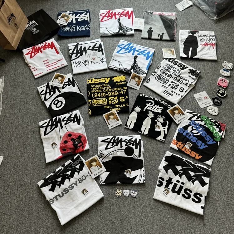 stussy short sleeve T-shirt collection