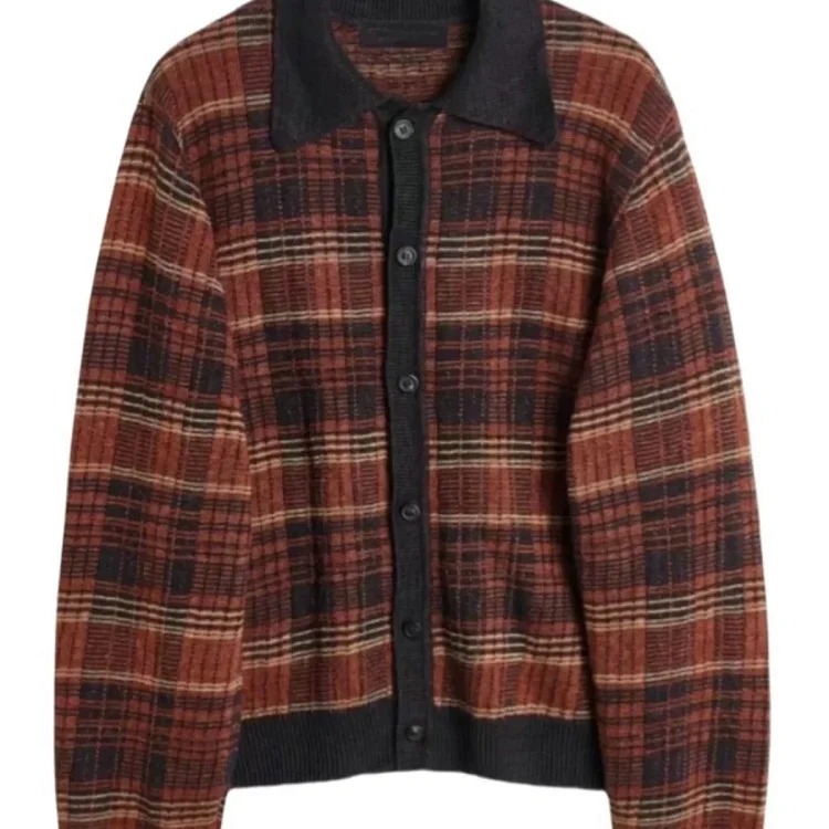 OurLegacy plaid retro simple knitted sweater lazy style striped jacket and sweater for men and women