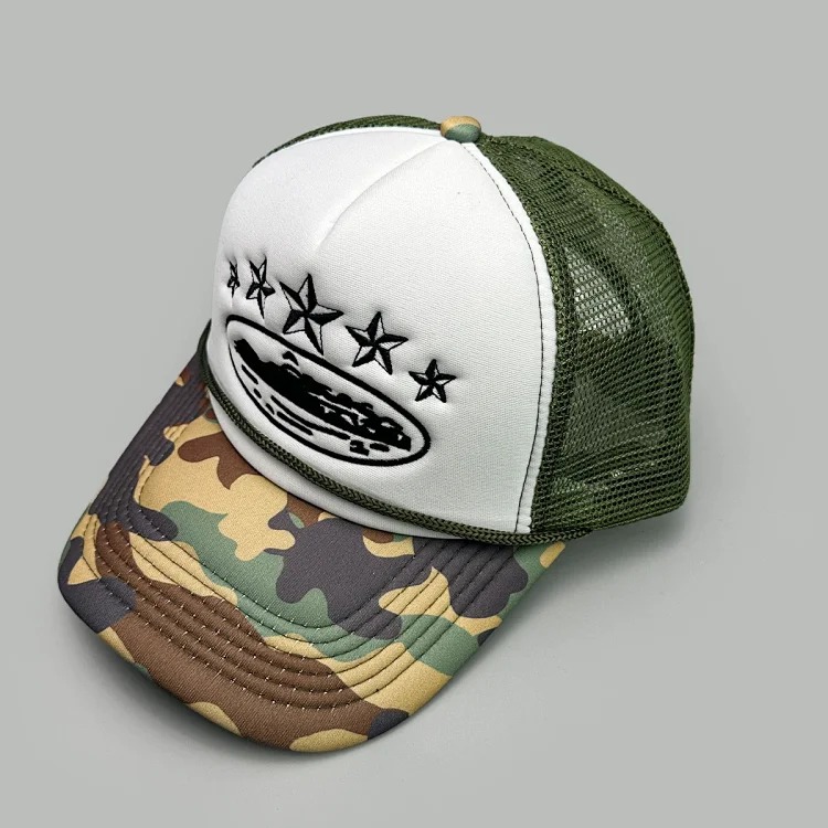 Corteiz 5 Starz Alcatraz Trucker American truck hat foreign trade trendy brand embroidered sun protection card