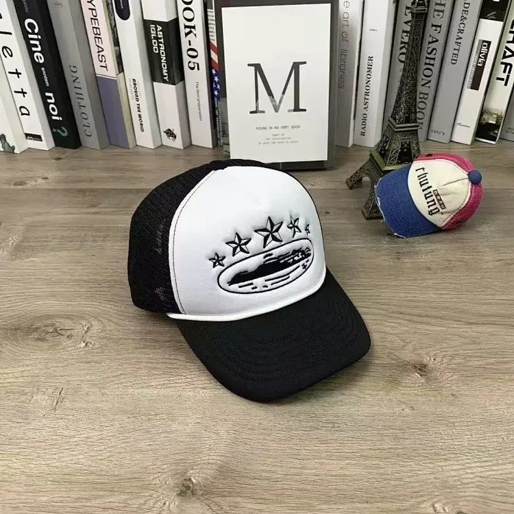 Corteiz 5 Starz Alcatraz Trucker American truck hat foreign trade trendy brand embroidered sun protection card