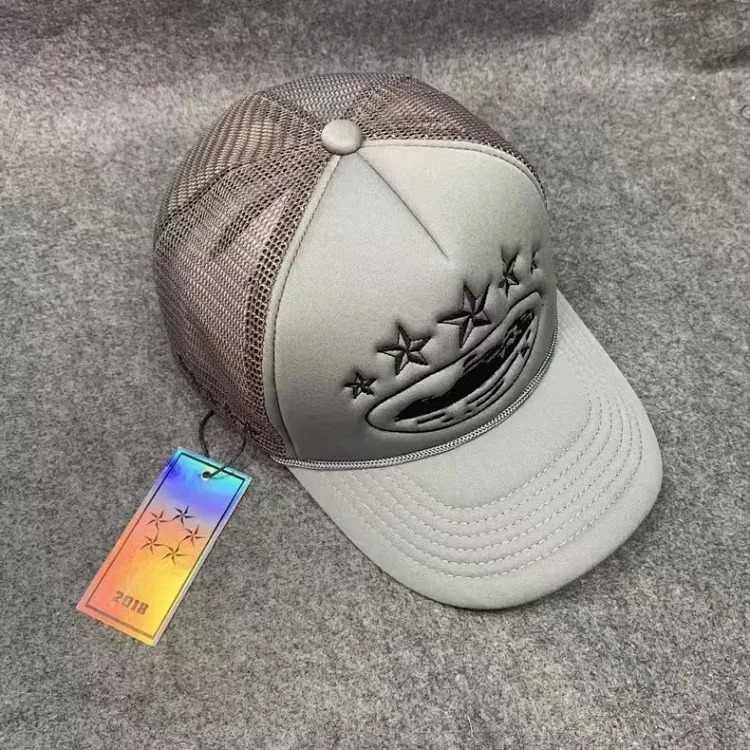 Corteiz 5 Starz Alcatraz Trucker American truck hat foreign trade trendy brand embroidered sun protection card