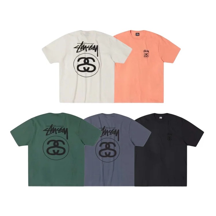 Original production 26SS STUSSY x CHANEL Chanel clown logo print couple round neck short-sleeved T-shirt TEE originated from the surfing mecca of Southern California in the United States, an
